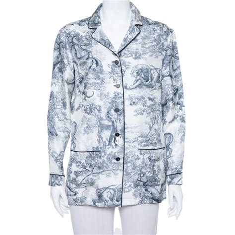 pyjama dior femme|Dior Chez Moi Pajama Jacket Silk with Black and White Toile de .